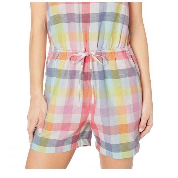 Amazon Essentials Plaid Sleeveless Romper - Medium - Picture 2 of 12
